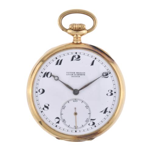 ULYSSE NARDIN, GOLD POCKET WATCH