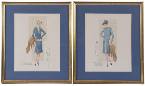 SET OF 4 WOMEN&#39;S FASHION PRINTS, 1920&#39;S.