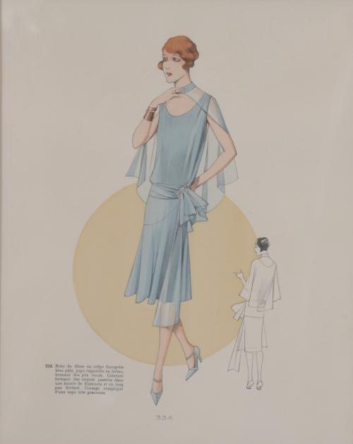 SET OF 4 WOMEN&#39;S FASHION PRINTS, 1920&#39;S.