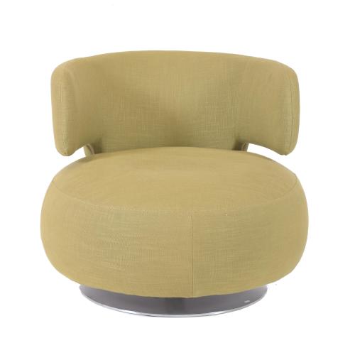 ROBERTO TAPINASSI AND MAURIZIO MANZONI, FOR ROCHE BOBOIS. "CURL" MODEL SWIVEL CHAIR.