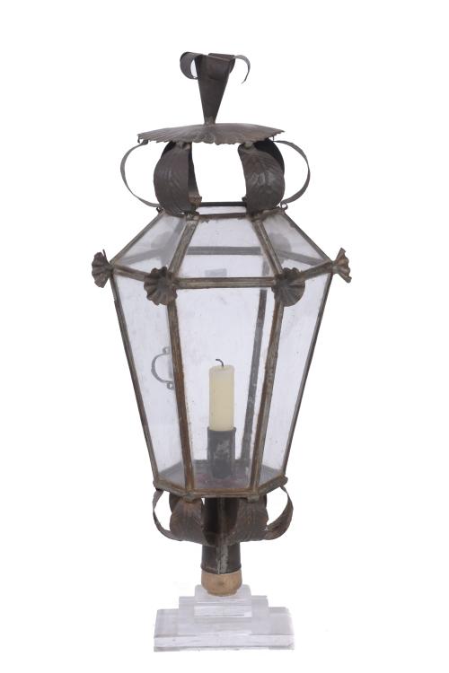 PAIR OF LANTERNS FOR CANDLES, EARLY 20TH CENTURY.