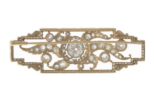 ART DÉCO BROOCH WITH DIAMONDS