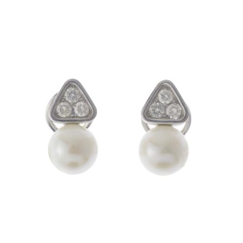 PEARLS AND DIAMONDS EARRINGS