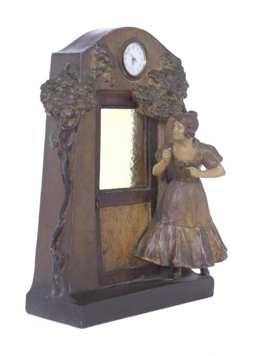 JUGENDSTIL STYLE TABLE CLOCK, 20TH CENTURY.