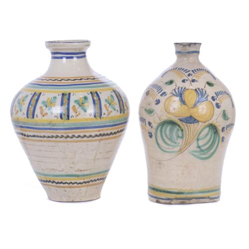 SET OF TWO JUGS WITH HANDLE FROM PUENTE DEL ARZOBISPO, TOLE