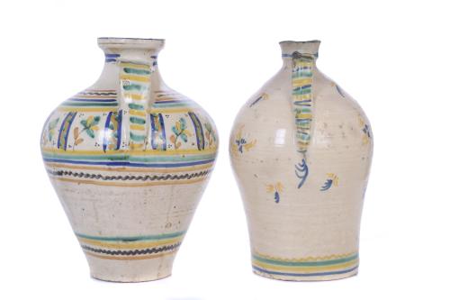 SET OF TWO JUGS WITH HANDLE FROM PUENTE DEL ARZOBISPO, TOLE