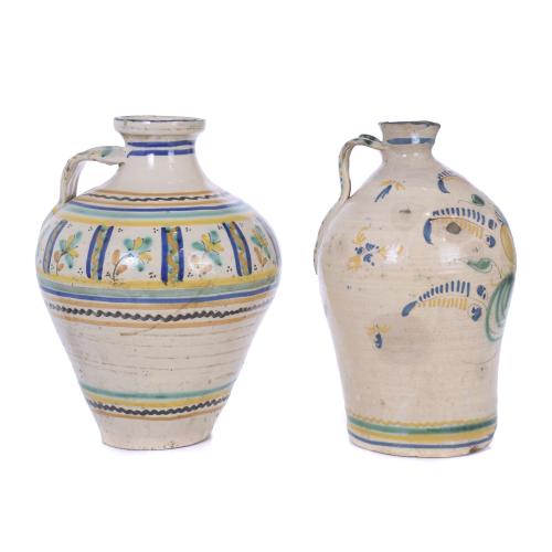 SET OF TWO JUGS WITH HANDLE FROM PUENTE DEL ARZOBISPO, TOLE