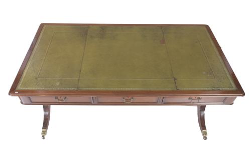 REGENCY STYLE OFFICE TABLE, 20TH CENTURY.