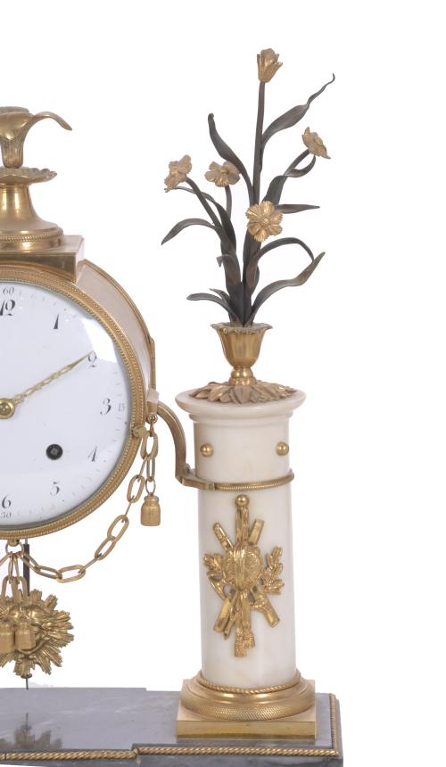 LOUIS XVI PORTICO TABLE CLOCK, CA. 1770 - 1780.