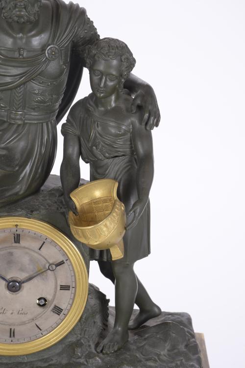 EMPIRE TABLE CLOCK WITH ALLEGORY OF THE BLIND, CIRCA 1810 -