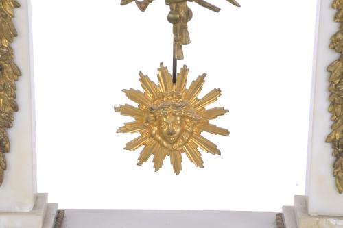 PORTICO TABLE CLOCK, LOUIS XVI STYLE, CIRCA 1860.