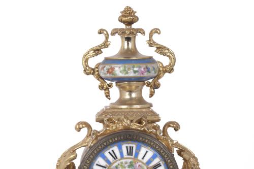 LOUIS PHILIPPE STYLE TABLE CLOCK, 20TH CENTURY.