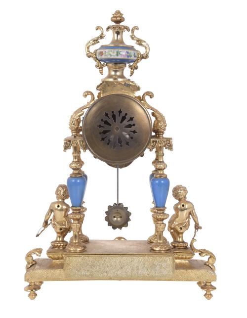 LOUIS PHILIPPE STYLE TABLE CLOCK, 20TH CENTURY.