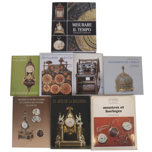 COLLECTION OF SEVENTEEN BOOKS ON WATCHES.