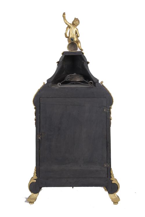 NAPOLEON III BOULLE PENDULE CLOCK, CIRCA 1860.