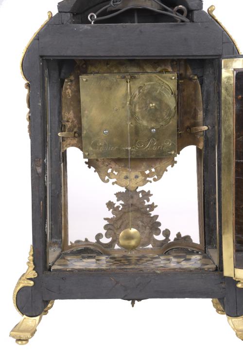 NAPOLEON III BOULLE PENDULE CLOCK, CIRCA 1860.