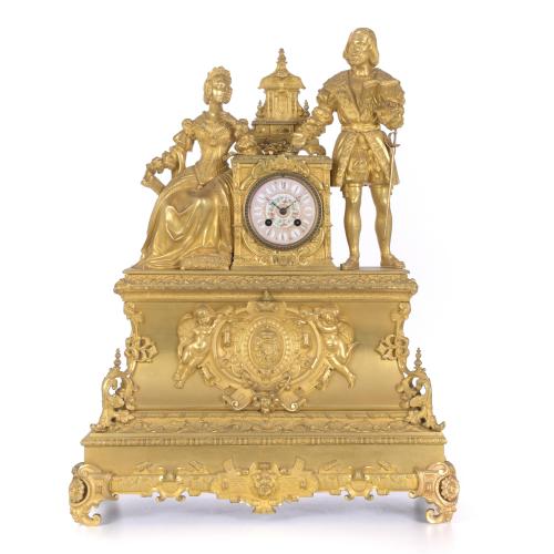 LOUIS PHILIPPE - NAPOLEON III TABLE CLOCK, CIRCA 1850 - 186