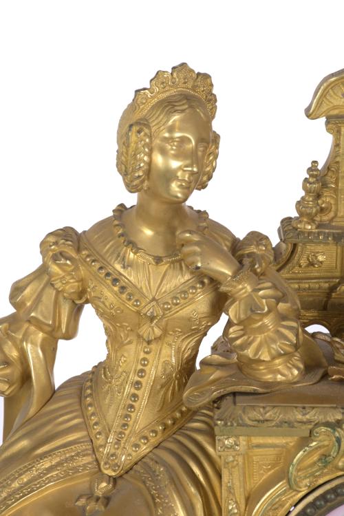 LOUIS PHILIPPE - NAPOLEON III TABLE CLOCK, CIRCA 1850 - 186