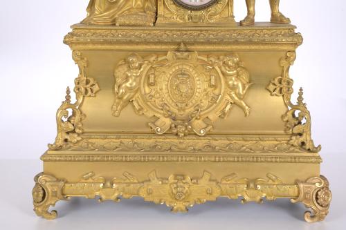 LOUIS PHILIPPE - NAPOLEON III TABLE CLOCK, CIRCA 1850 - 186