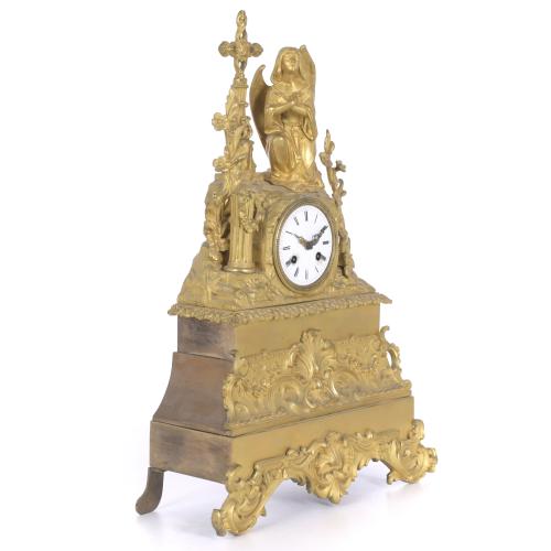 LOUIS PHILIPPE TABLE CLOCK, WITH RELIGIOUS ALLEGORY, CIRCA 