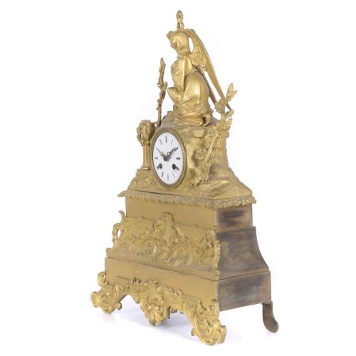 LOUIS PHILIPPE TABLE CLOCK, WITH RELIGIOUS ALLEGORY, CIRCA 