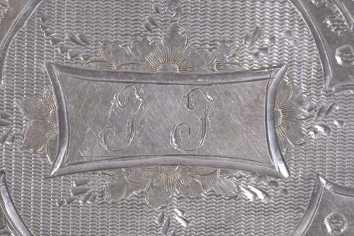 SILVER PILLBOX, 20TH CENTURY.