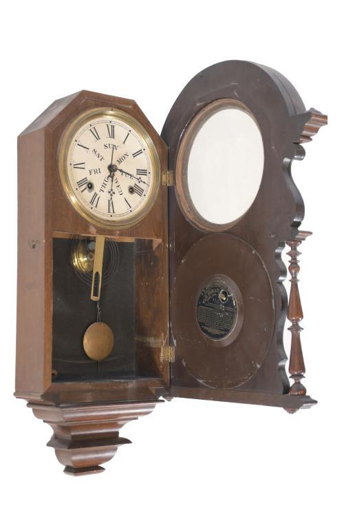 WELCH SPRING  & CO, WAGNER. VICTORIAN WALL CLOCK, CIRCA 187