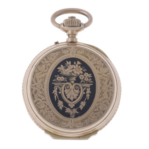 G.A. HUGUENIN & FILS, GOLD POCKET WATCH