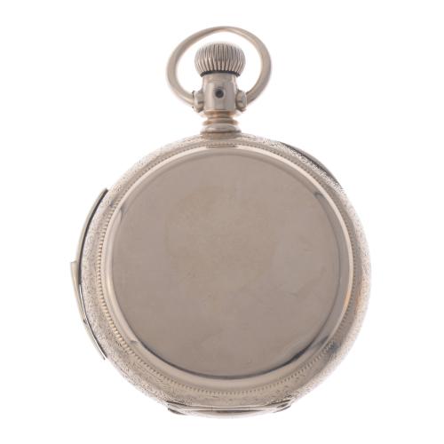 WALTHAM, GOLD POCKET WATCH WITH AUTOMATON