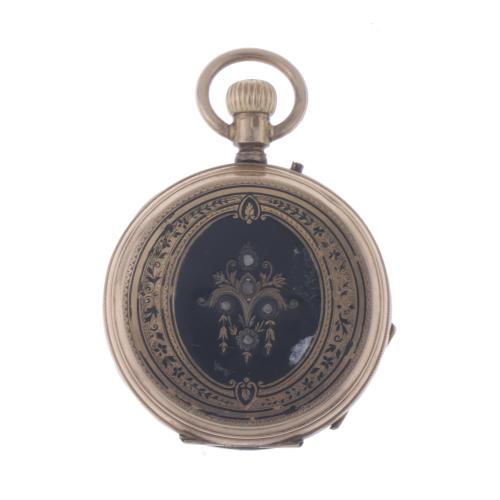 GOLD POCKET WATCH.