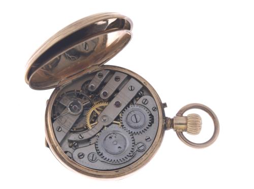 GOLD POCKET WATCH.