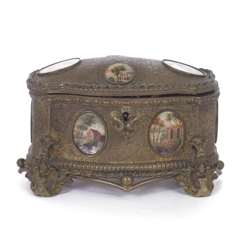 NAPOLEON III JEWELLERY BOX, LATE 19TH CENTURY.