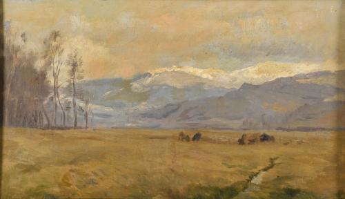 ENRIC GALWEY (1864-1931). "Landscape".