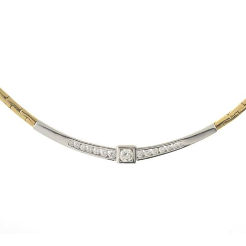 GOLD AND DIAMONDS CHOKER