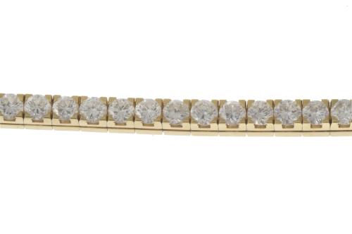 SEMI-RIGID BRACELET IN GOLD AND DIAMONDS