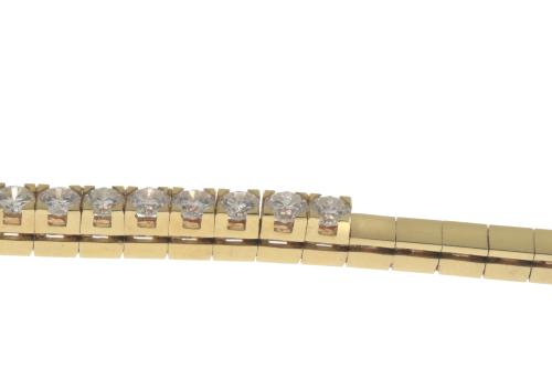 SEMI-RIGID BRACELET IN GOLD AND DIAMONDS