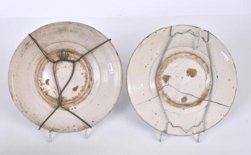 Set of four Catalan dishes, 18th century.