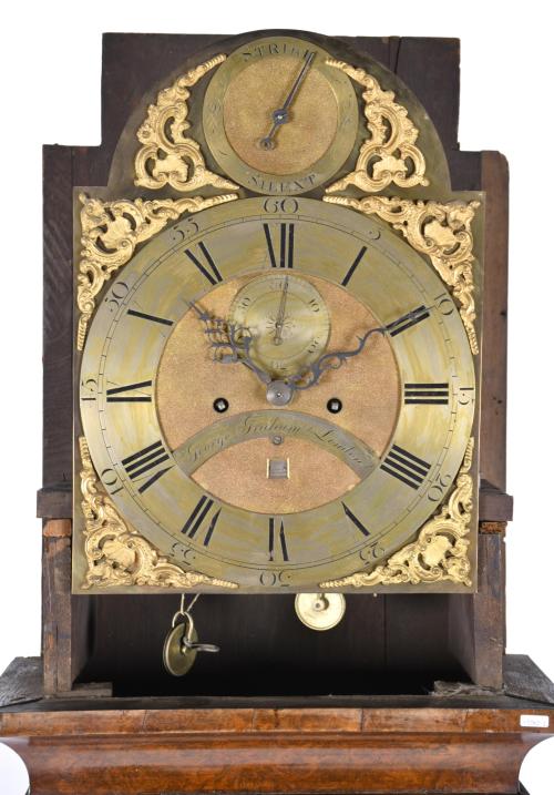 GEORGE GRAHAM (1675 - 1751). Reloj de pie inglés, siglo XVI