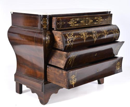 Pair of Elizabethan chests of drawers, 19th century.