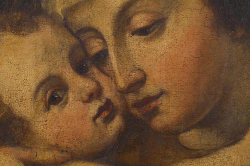 PROBABLY ITALIAN SCHOOL, 18TH CENTURY. "Madonna with Child".