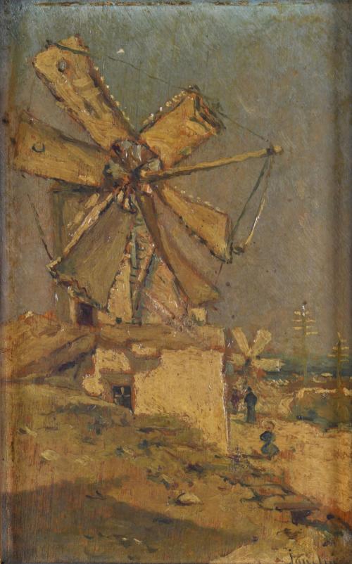 EMILIO SANCHIS (19TH-20TH CENTURY). "Mills".