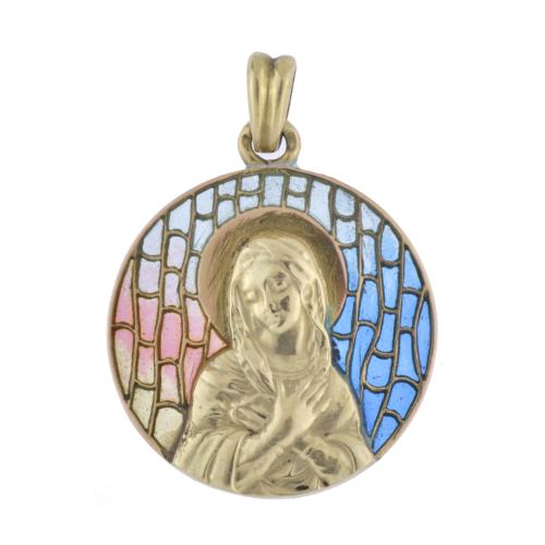 MASRIERA I CARRERAS. Pendant with depiction of Madonna.