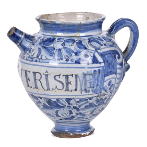 Italian pharmacy jug, 18th century.