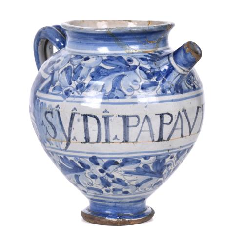 Italian pharmacy jug, 18th century.