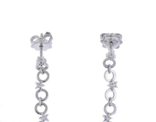 Long earrings with Tahiti pearl.