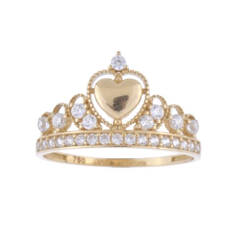 Tiara-shaped ring.