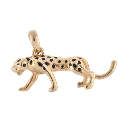 Panther-shaped pendant.