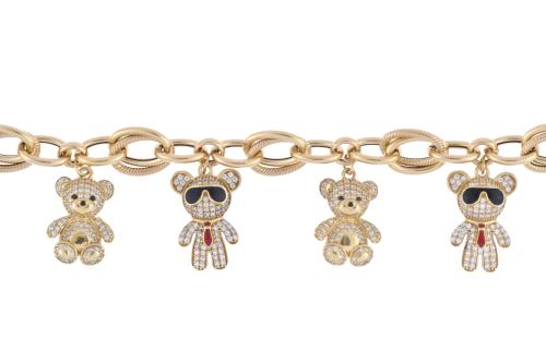 After MOSCHINO models. Bracelet with bears.