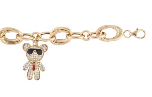 After MOSCHINO models. Bracelet with bears.