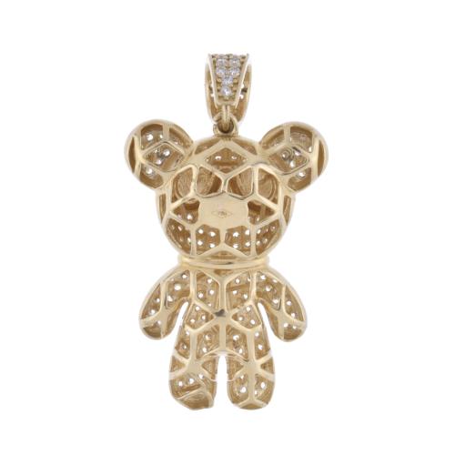 After MOSCHINO models. Pendant with a teddy bear.